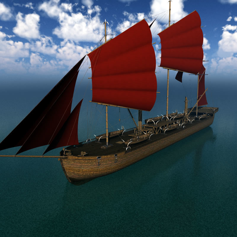 Orc Whaler Ship for Poser by N/A
