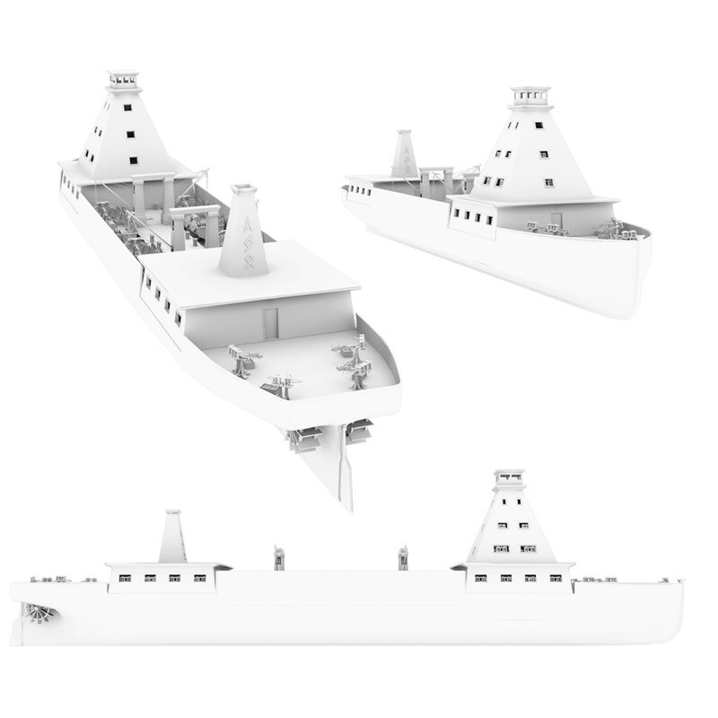 Dwarven Warship for Poser by N/A