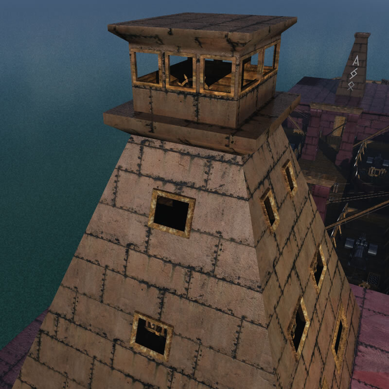 Dwarven Warship for Poser by N/A