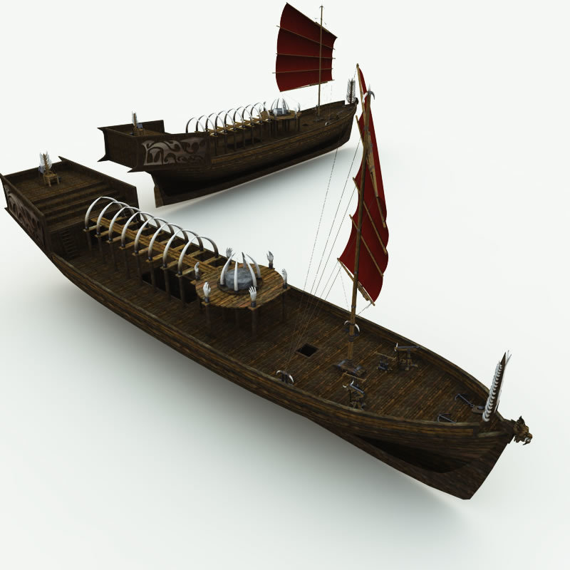 Orc Black Sorcerer Ship for Poser by N/A