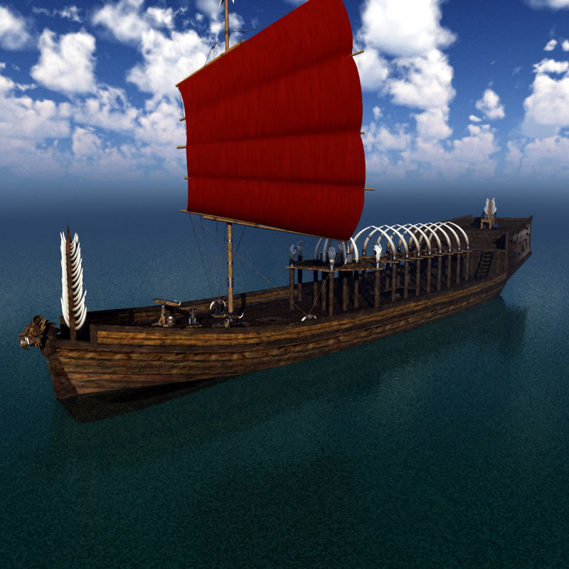 Orc Black Sorcerer Ship for Poser by N/A