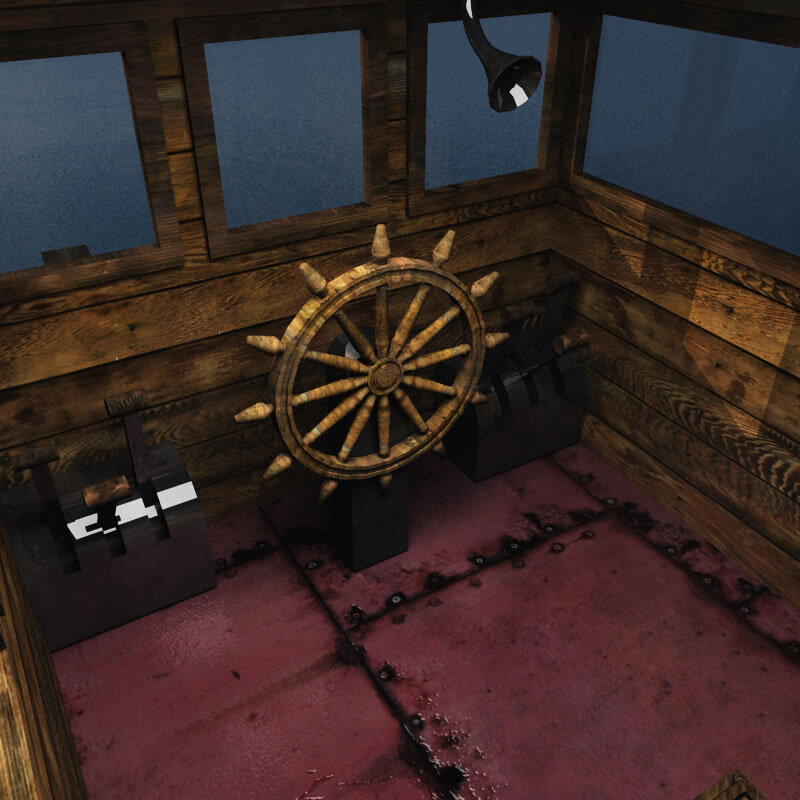 Dwarven Engineer Ship for Poser by N/A
