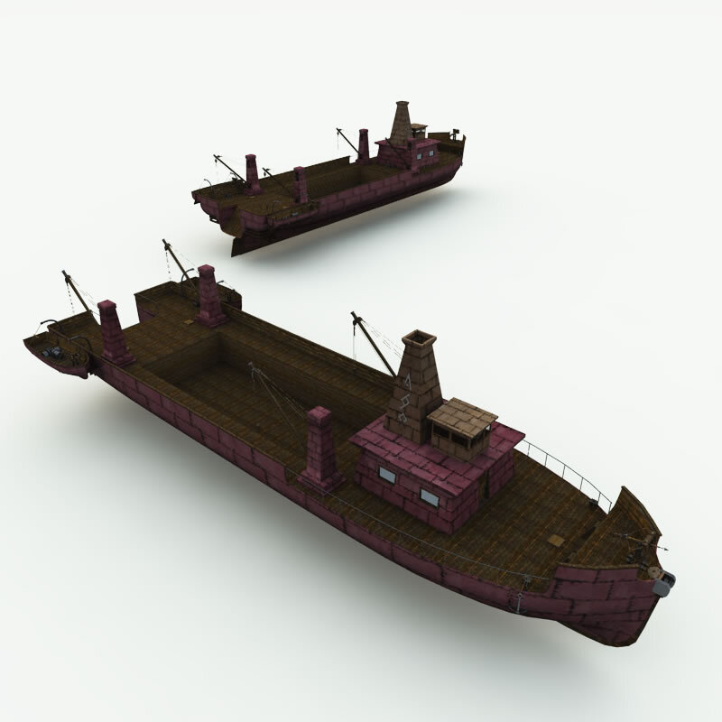 Dwarven Trawler Ship for Poser by N/A