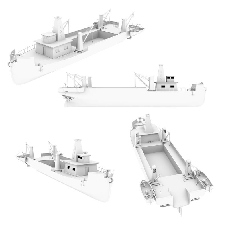 Dwarven Trawler Ship for Poser by N/A