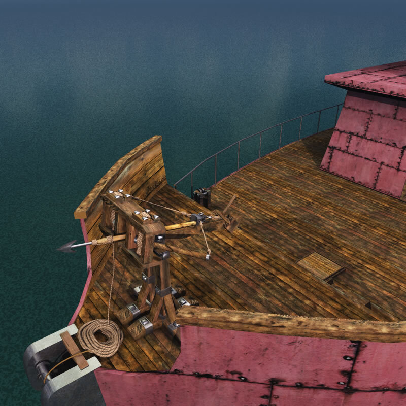 Dwarven Trawler Ship for Poser by N/A