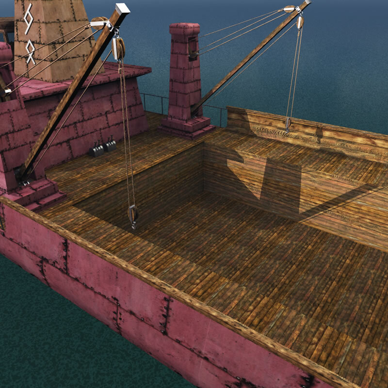 Dwarven Trawler Ship for Poser by N/A