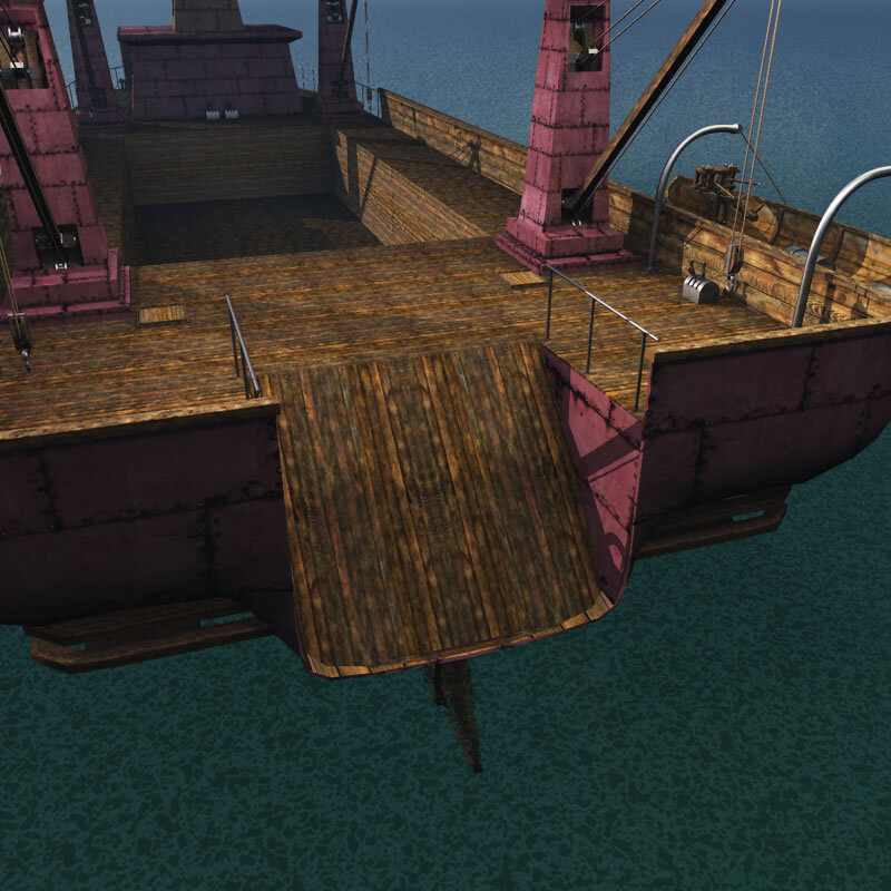 Dwarven Trawler Ship for Poser by N/A