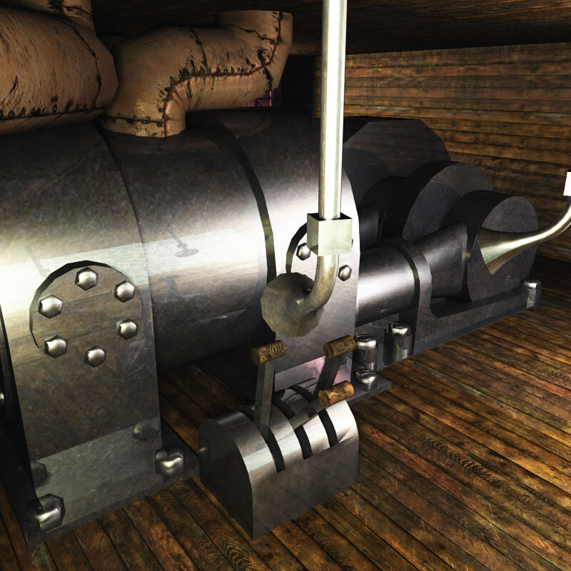 Dwarven Trawler Ship for Poser by N/A