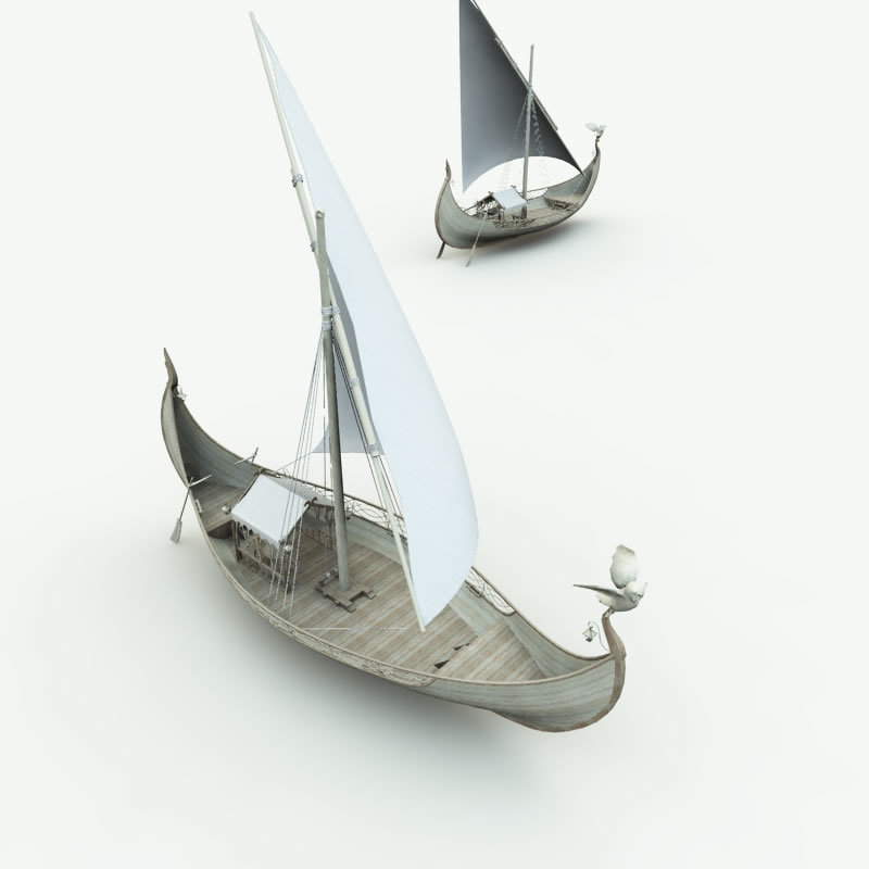 Elven Small Sail Boat for Poser by N/A