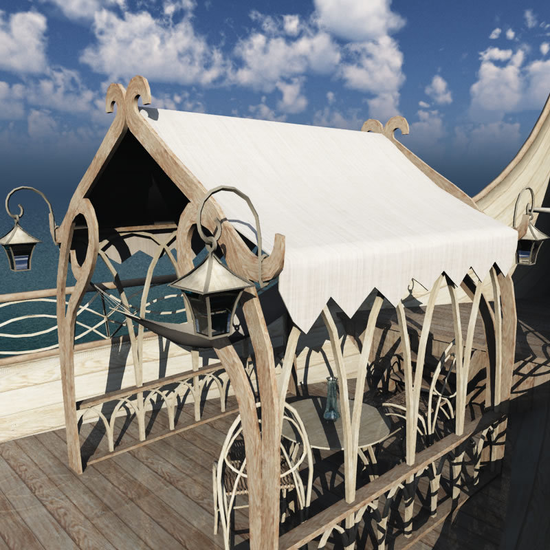 Elven Small Sail Boat for Blender by N/A