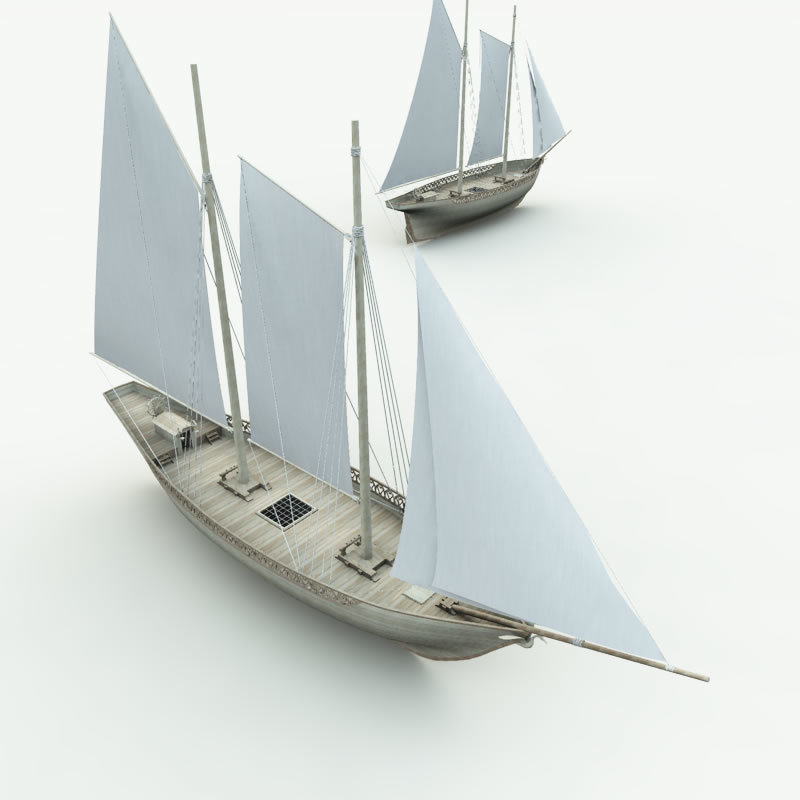 Elven Schooner for Poser by N/A