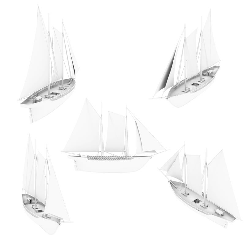 Elven Schooner for Poser by N/A