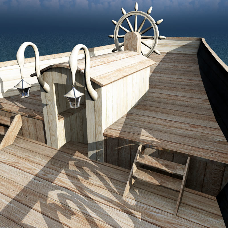 Elven Schooner for Poser by N/A