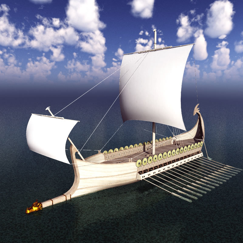 Elven War Ship for Blender by N/A