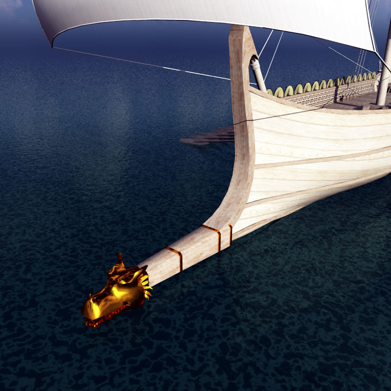 Elven War Ship for Blender by N/A