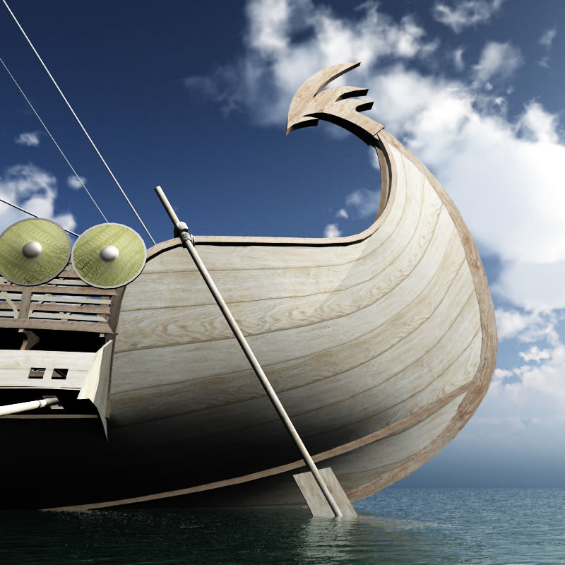 Elven War Ship for Blender by N/A