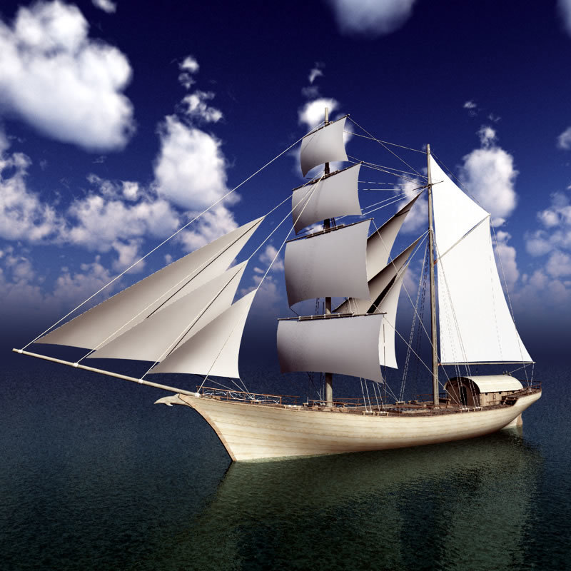 Elven Merchant Ship For Poser by N/A