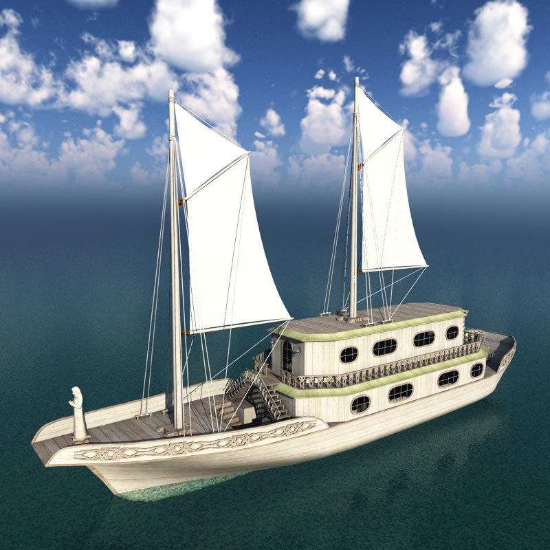 Elven Healer Ship for Shade 3D by N/A