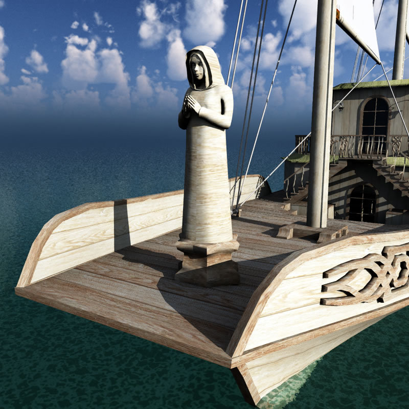 Elven Healer Ship for Shade 3D by N/A