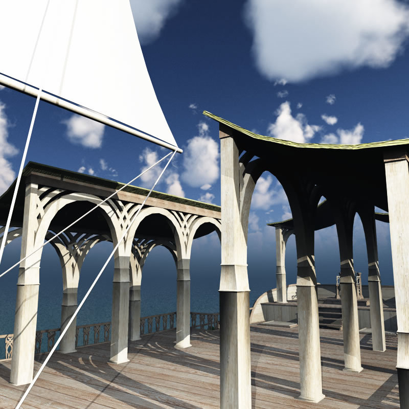 Elven Wizard Ship for Bryce by N/A