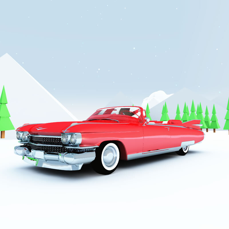Santa's 1959 Eldorado Biarritz for Poser by N/A