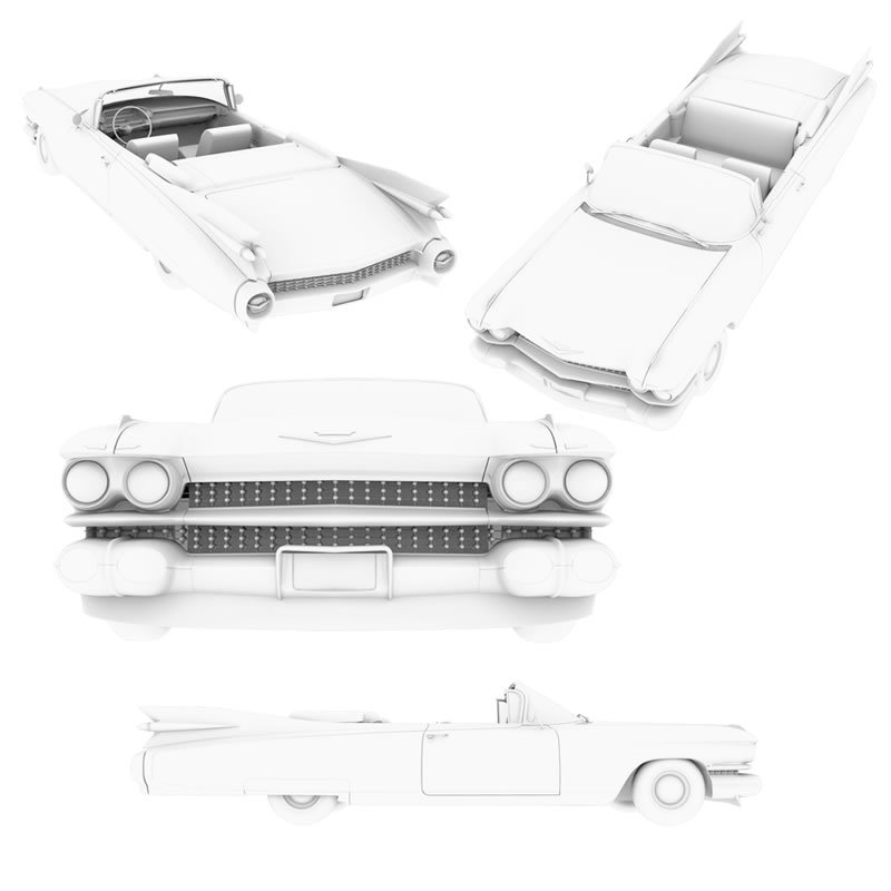 Santa's 1959 Eldorado Biarritz for Poser by N/A