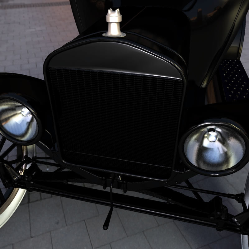 1920 Model T Center Door for Poser by N/A