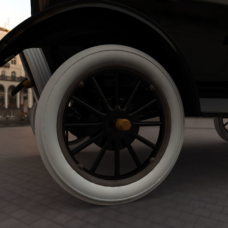 1920 Model T Center Door for Poser by N/A