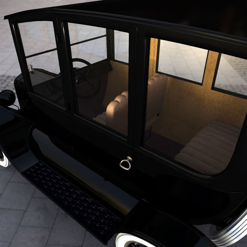1920 Model T Center Door for Poser by N/A