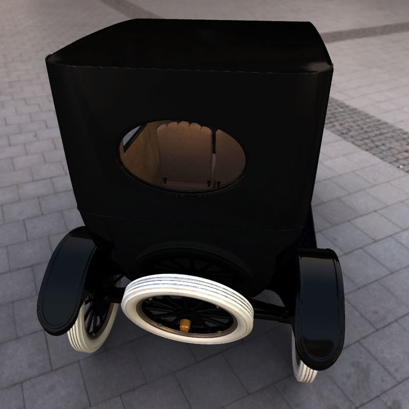 1920 Model T Center Door for Poser by N/A