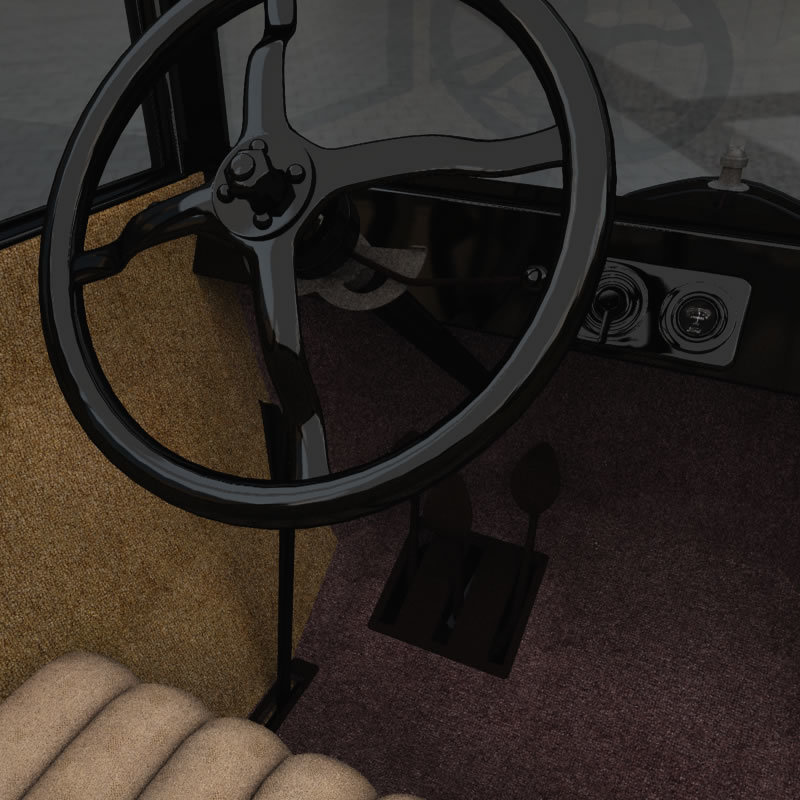 1920 Model T Center Door for Poser by N/A