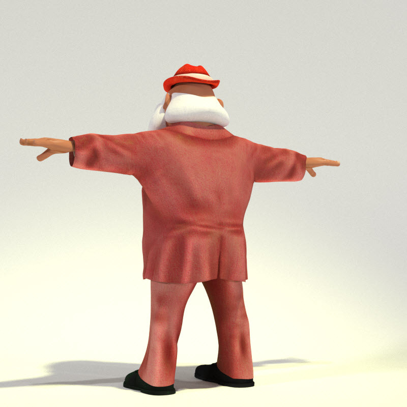 Fedoraville Santa for Poser by N/A