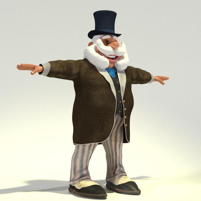 Gentleman Santa for Poser by N/A