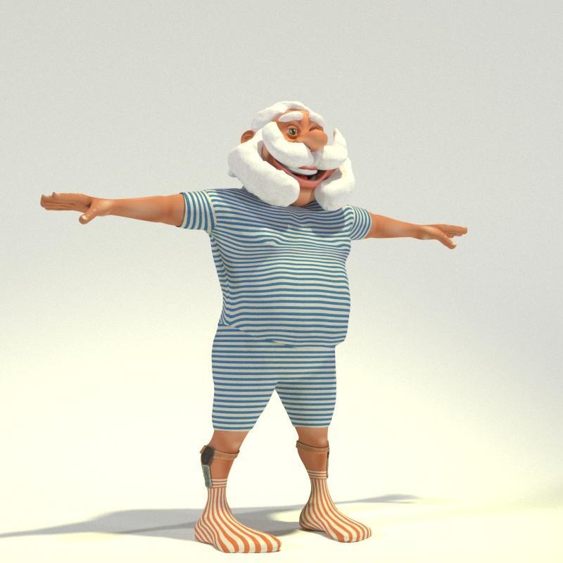 Gentleman Santa for Poser by N/A