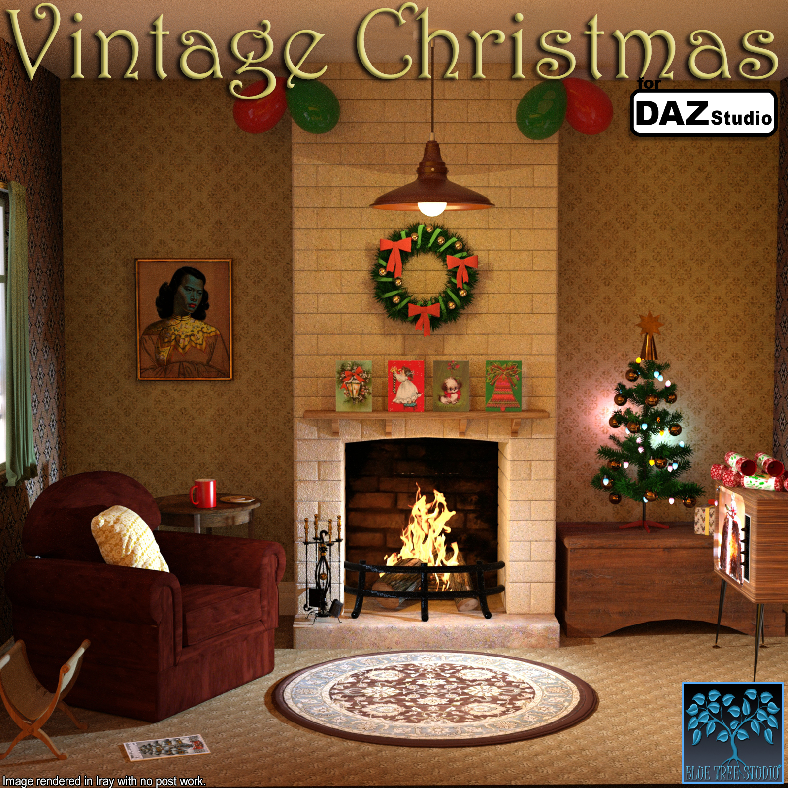 Vintage Christmas for Daz Studio by N/A