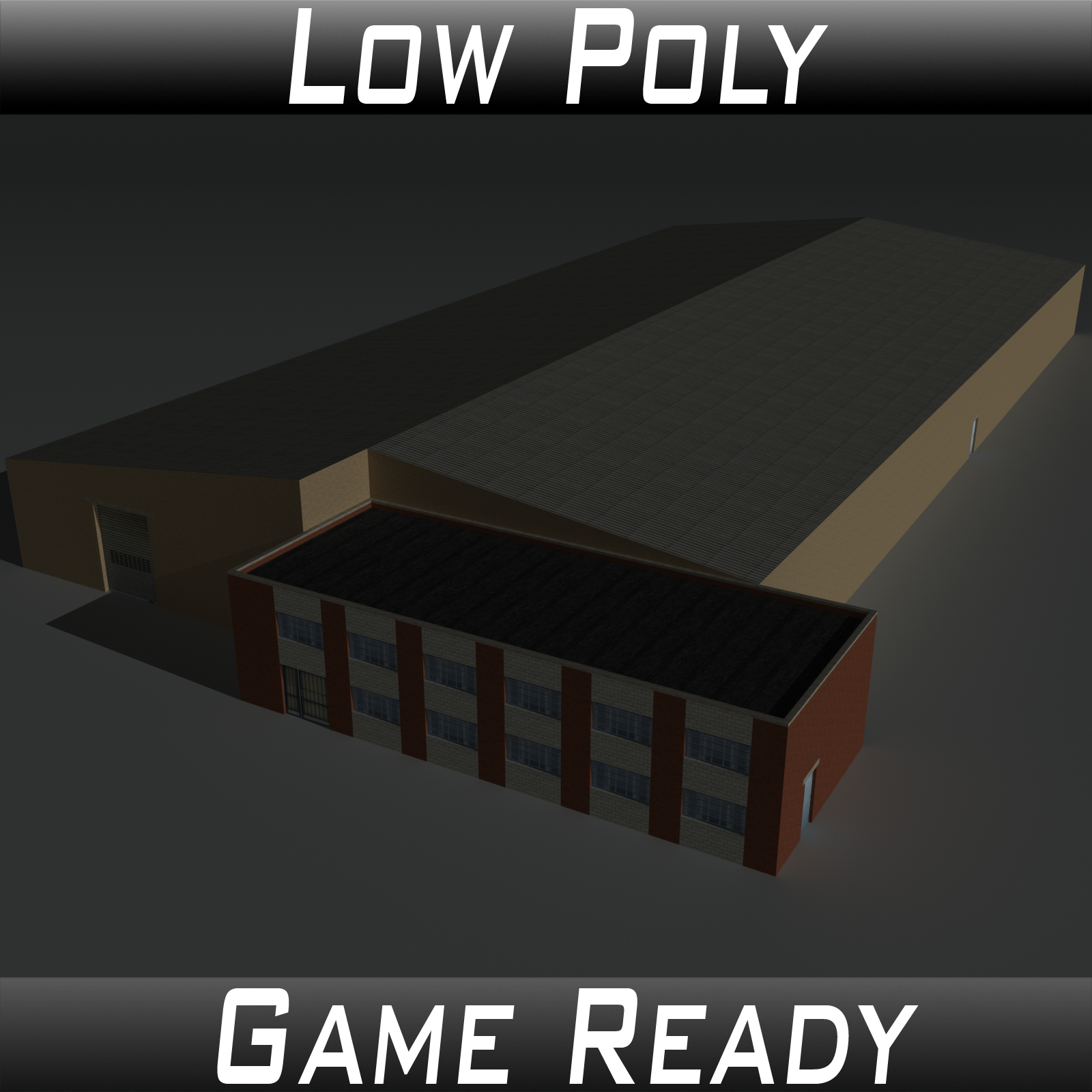 Low Poly Factory Building 22 - Extended Licence by N/A