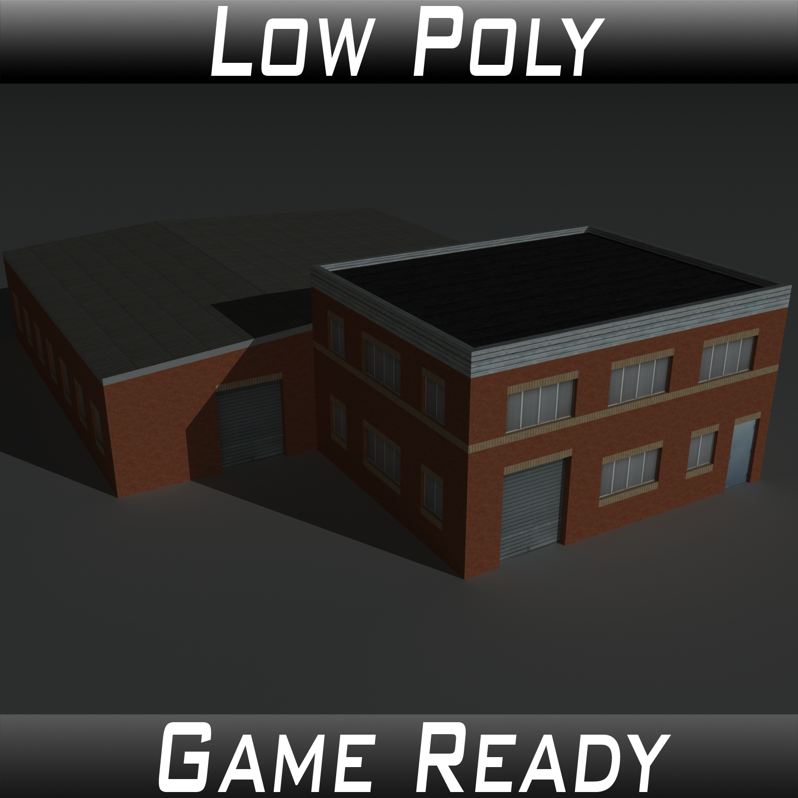 Low Poly Factory Building 23 - Extended Licence by N/A