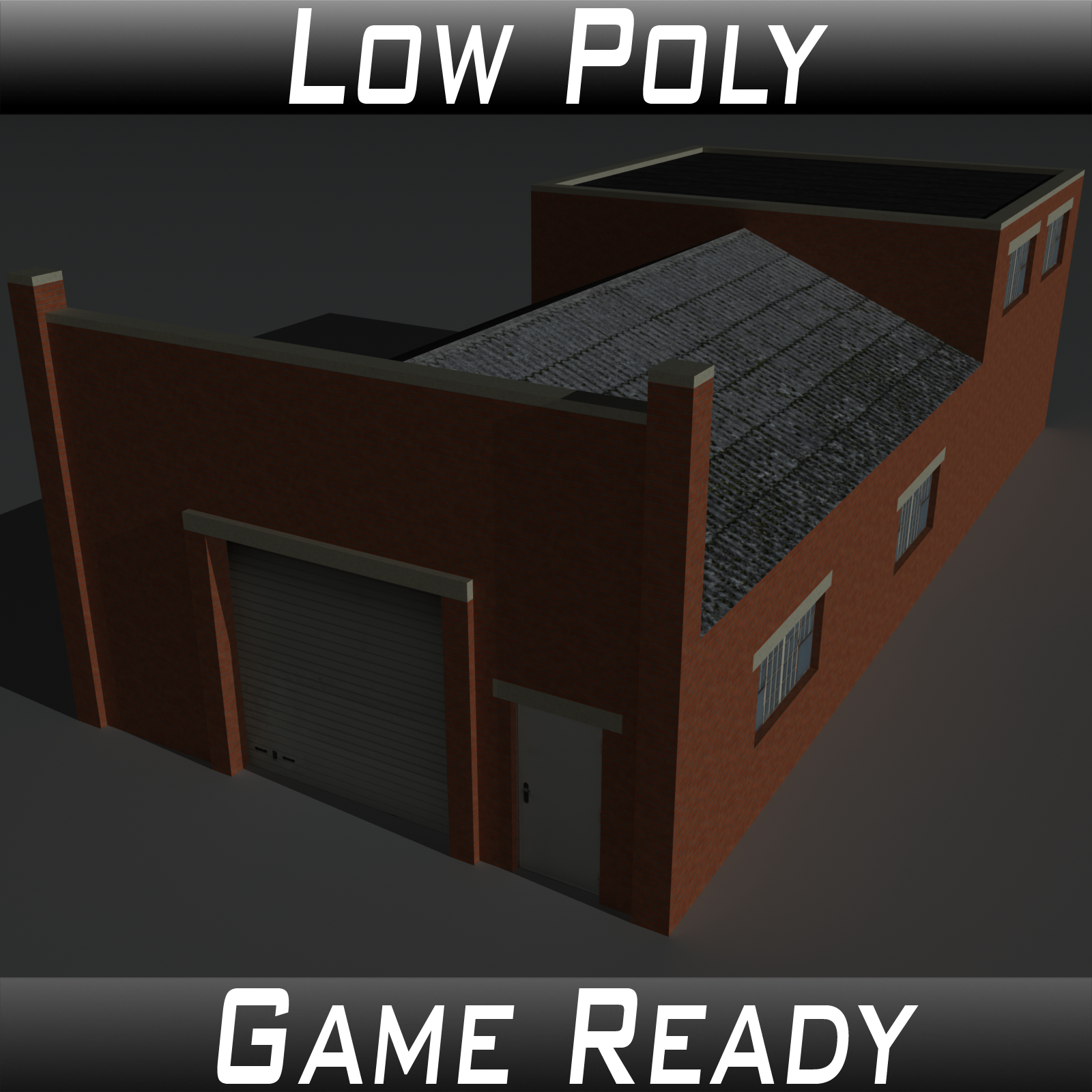 Low Poly Factory Building 32 - Extended Licence by N/A