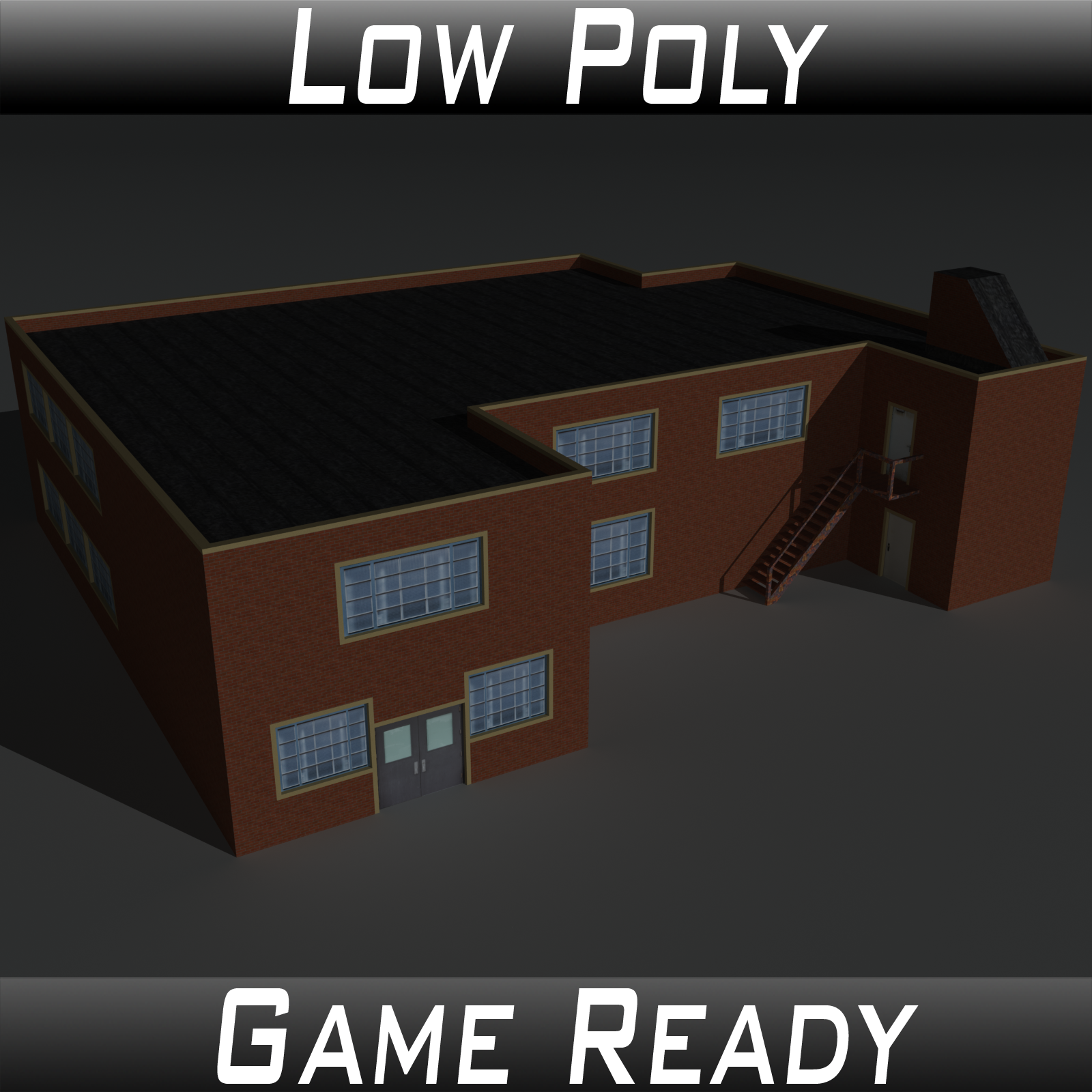 Low Poly Factory Building 33 - Extended Licence by N/A