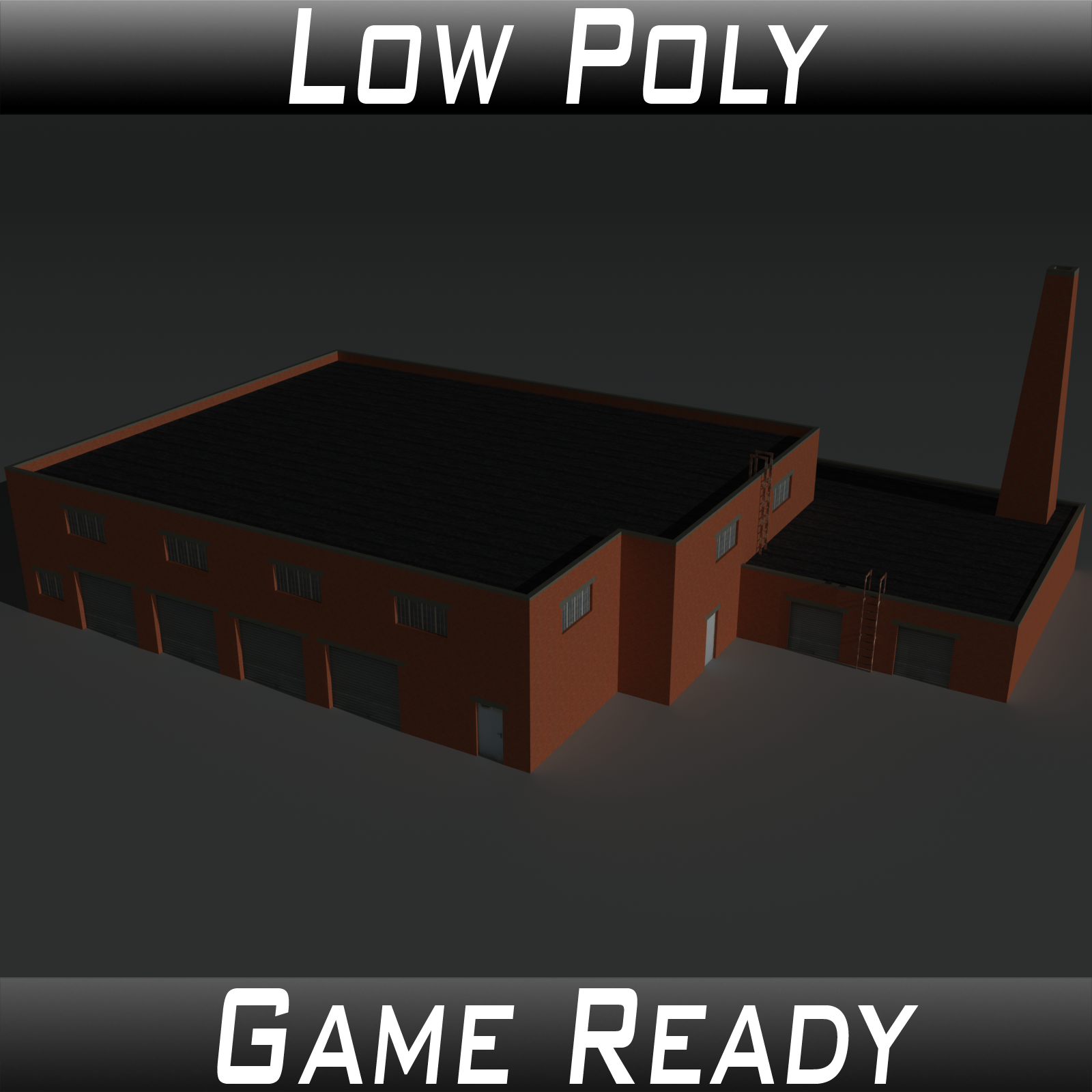 Low Poly Factory Building 34 - Extended Licence by N/A