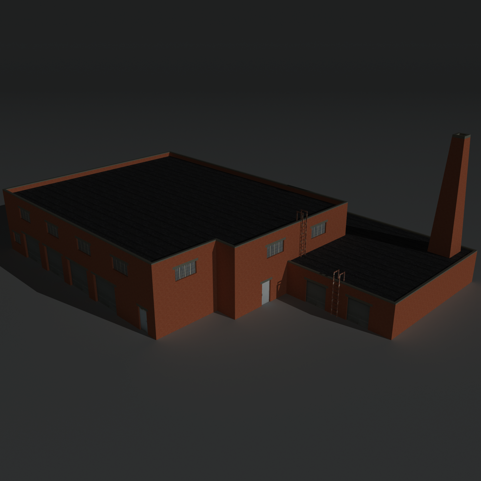 Low Poly Factory Building 34 - Extended Licence by N/A
