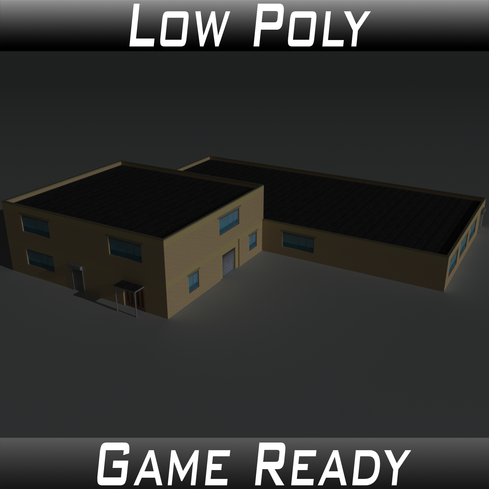 Low Poly Factory Building 36 - Extended Licence by N/A