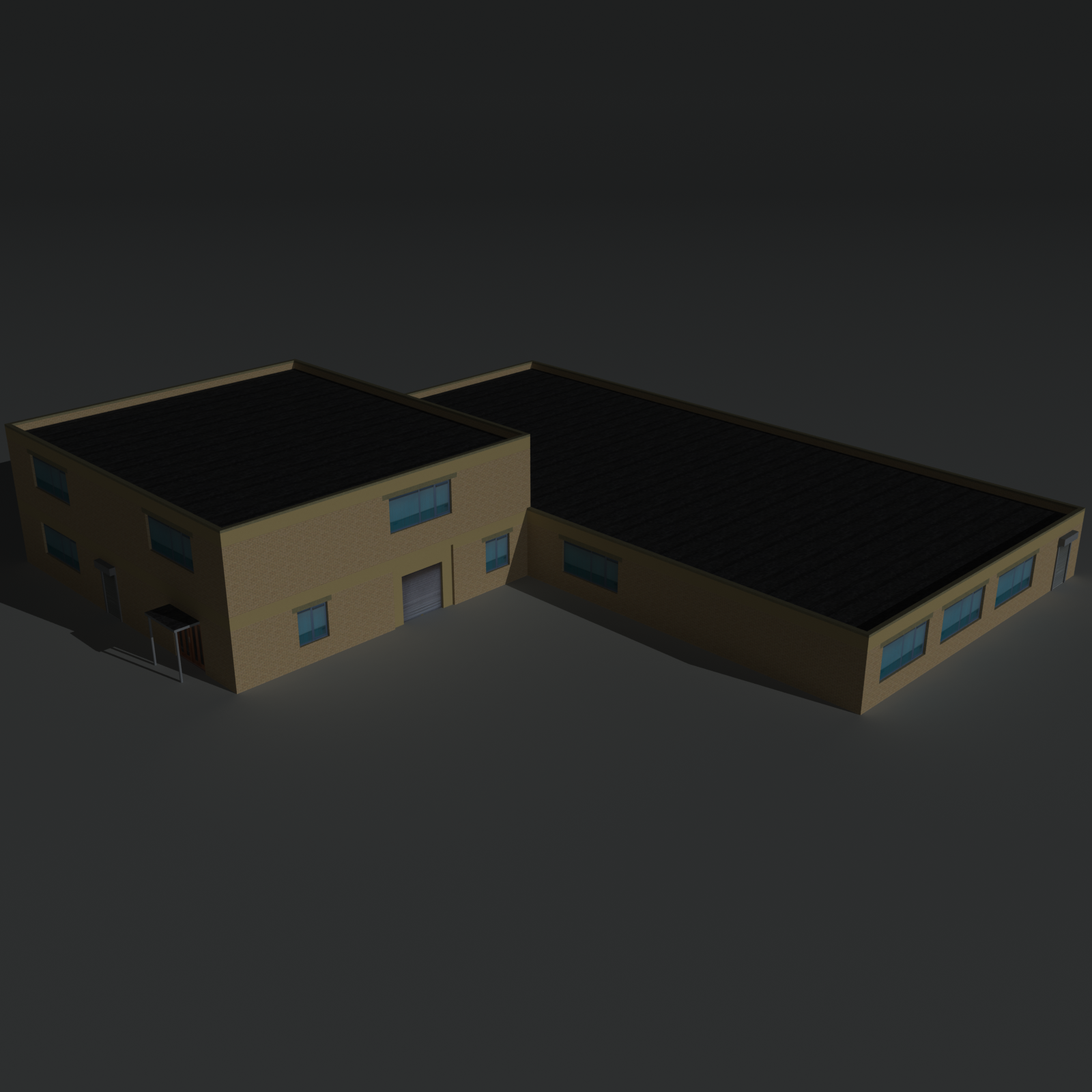 Low Poly Factory Building 36 - Extended Licence by N/A