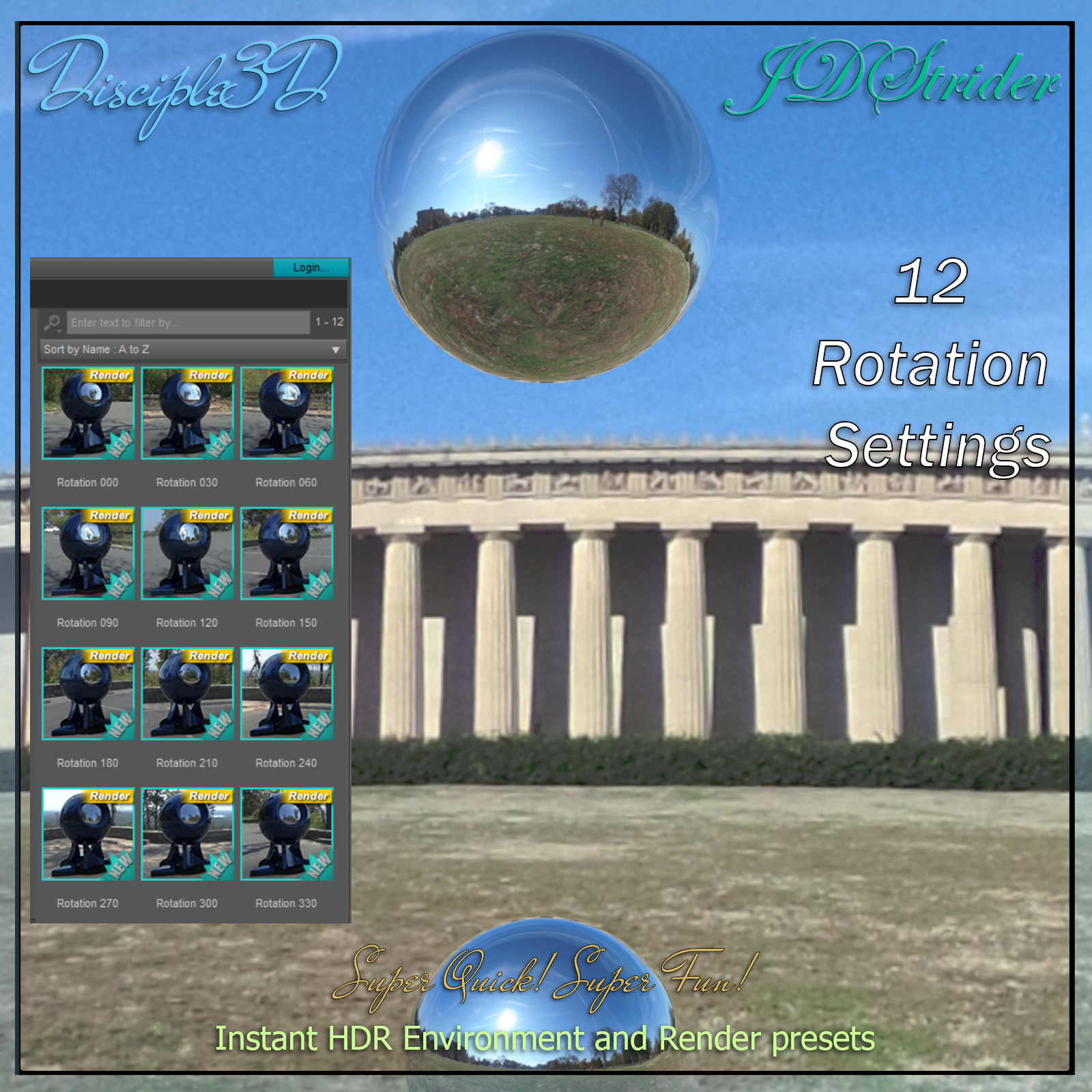 Disciple3D - The Parthenon HDRI by N/A