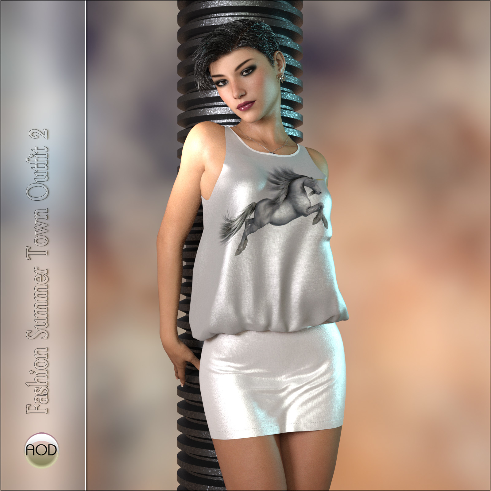 Fashion: Summer Town Outfit G3G8 by N/A