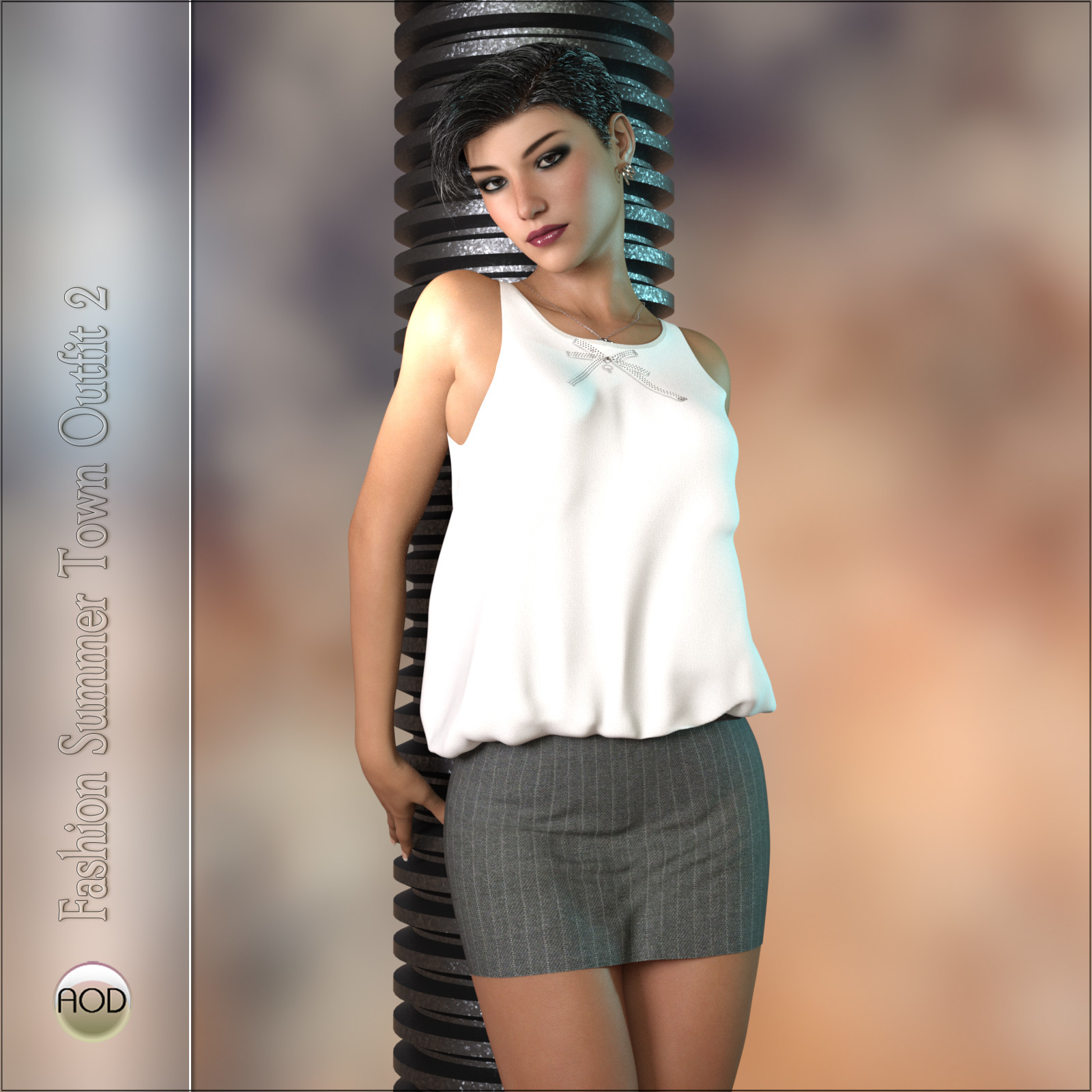 Fashion: Summer Town Outfit G3G8 by N/A