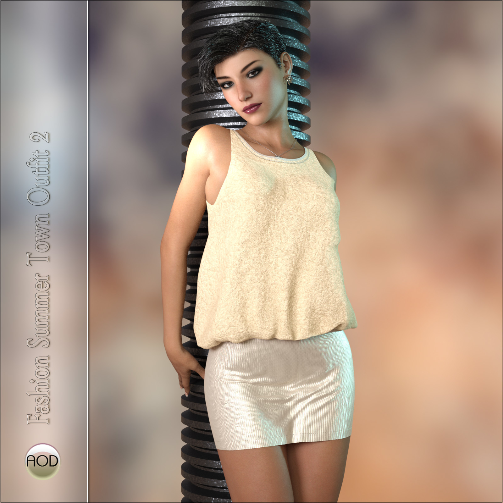 Fashion: Summer Town Outfit G3G8 by N/A