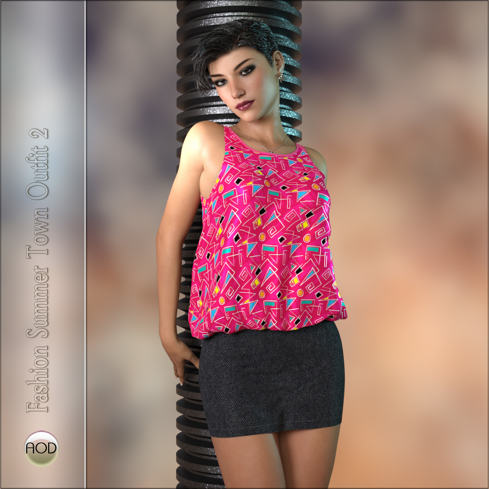 Fashion: Summer Town Outfit G3G8 by N/A