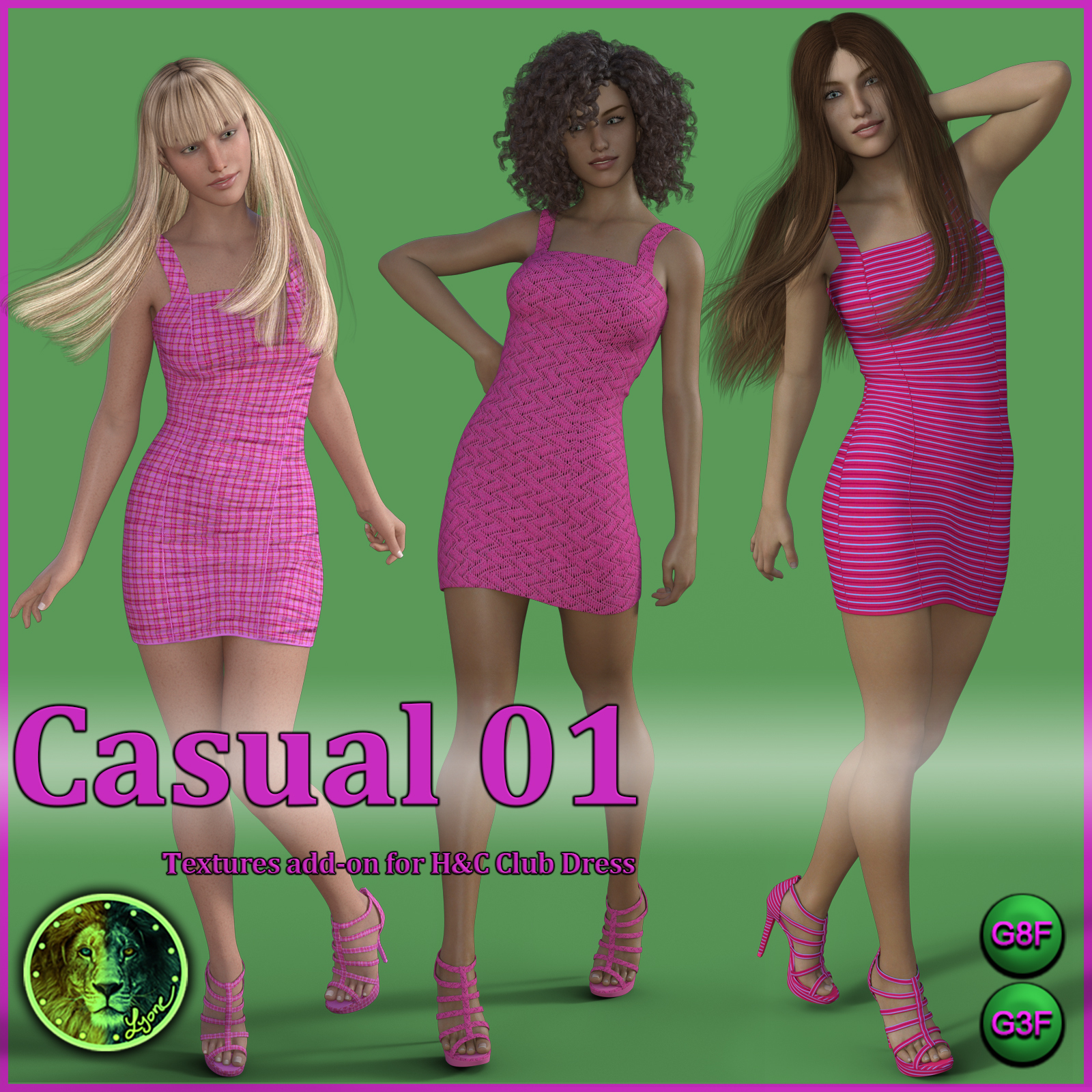 Casual 01 for H and C Club Dress for G8F and G3F by N/A