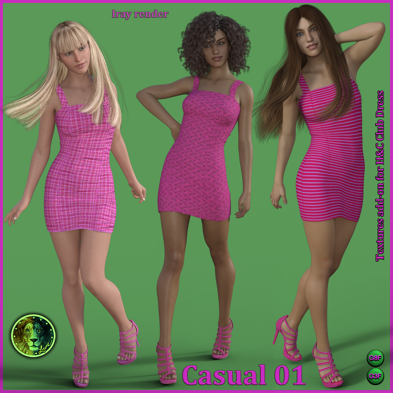 Casual 01 for H and C Club Dress for G8F and G3F by N/A